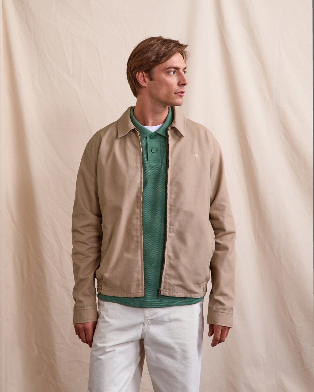 Taupe Cotton Jacket
