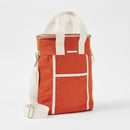 Bolsa para bebidas de lona color terracota