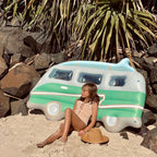 Matelas Flottant Van Campervan Adulte - Imprimé Fond Vert
