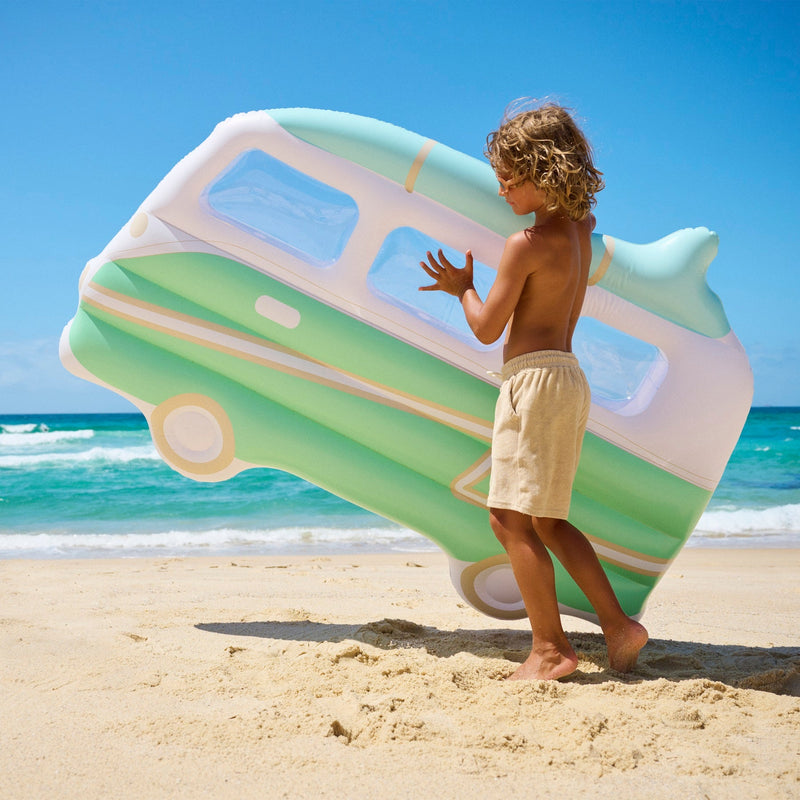 Matelas Flottant Van Campervan Adulte - Imprimé Fond Vert
