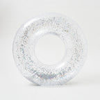 Bouée Glitter Adulte - Transparent Paillettes