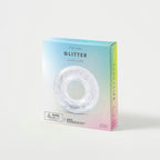 Bouée Glitter Adulte - Transparent Paillettes