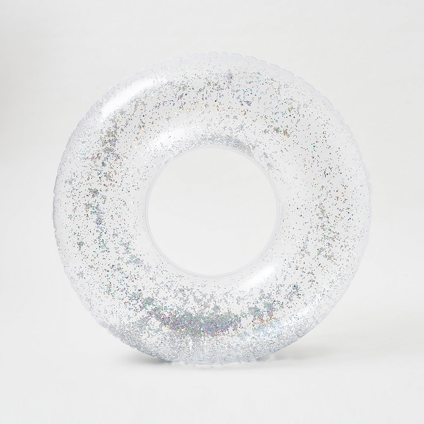 Bouée Glitter Adulte - Transparent Paillettes