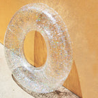 Bouée Glitter Adulte - Transparent Paillettes