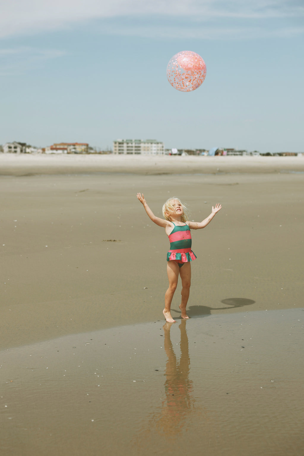 Ballon de Plage Gonflable 3D en Forme de Cœur