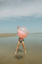 Ballon de Plage Gonflable 3D en Forme de Cœur