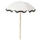 Parasol De Plage De Luxe Marbella Vintage - Blanc