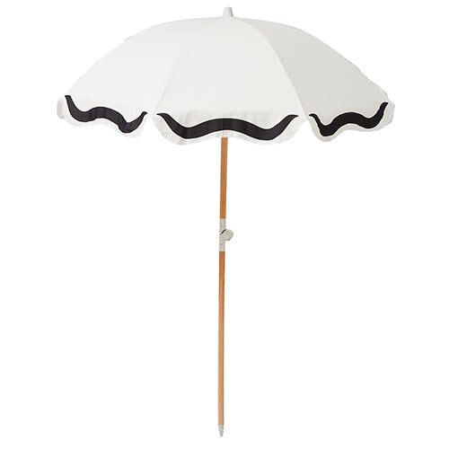 Parasol De Plage De Luxe Marbella Vintage - Blanc