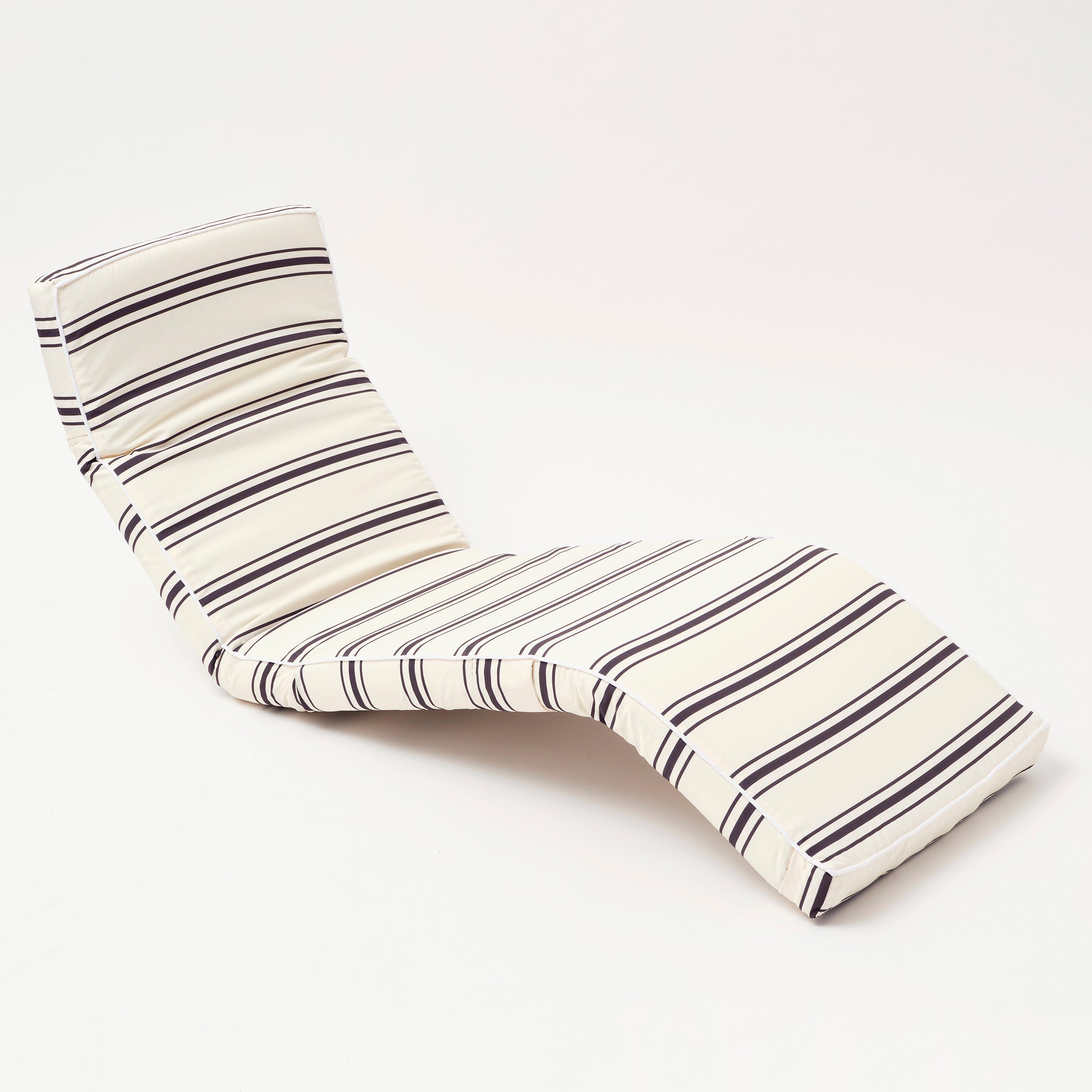 Fauteuil Lounge à Rayures Anthracite