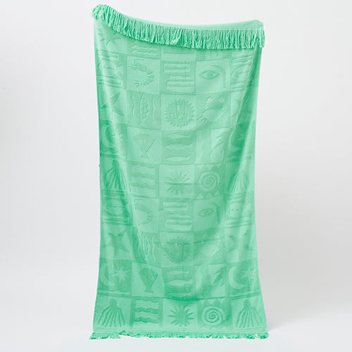Serviette De Plage Esmeralda - Vert