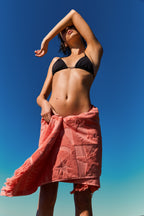 Serviette De Plage Coral - Terracotta
