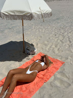 Serviette De Plage Coral - Terracotta