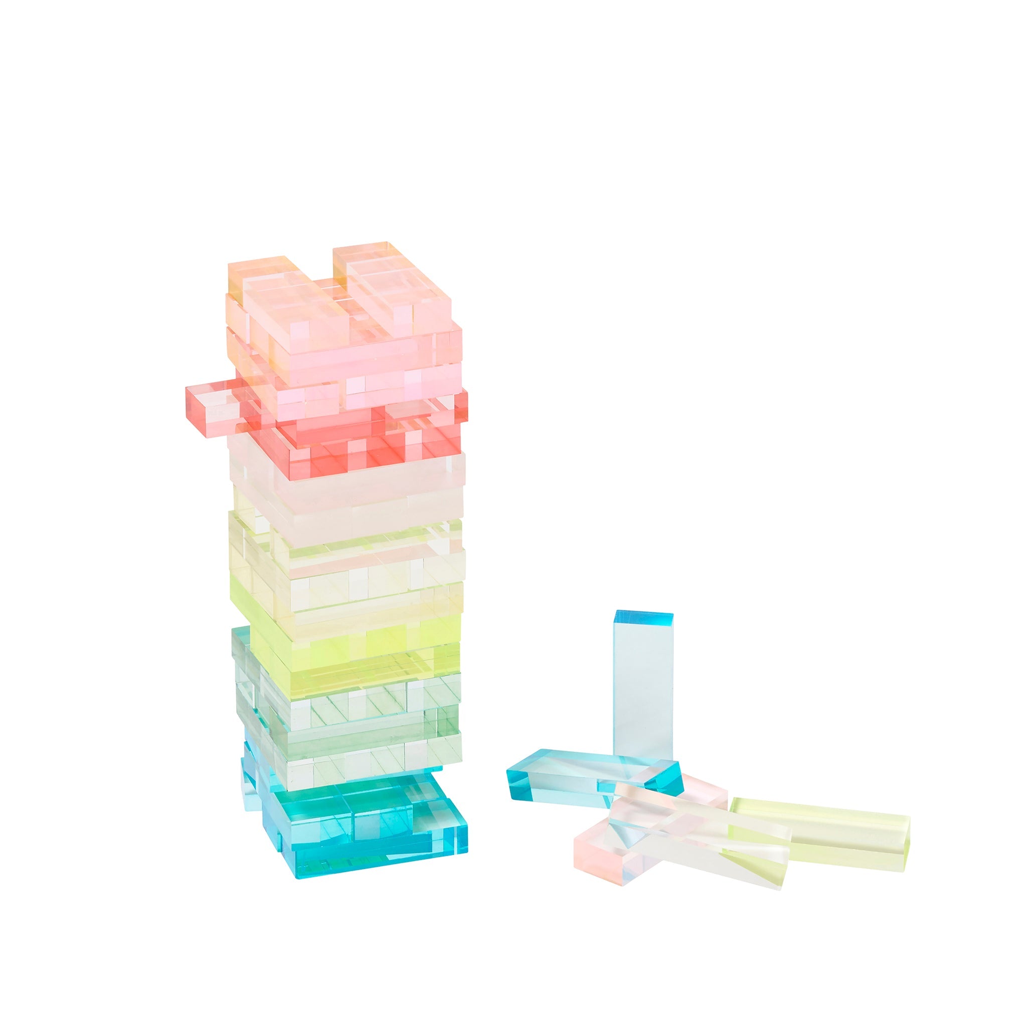 Juego Mini Jumbling Tower Crystal Lucite - Multicolor