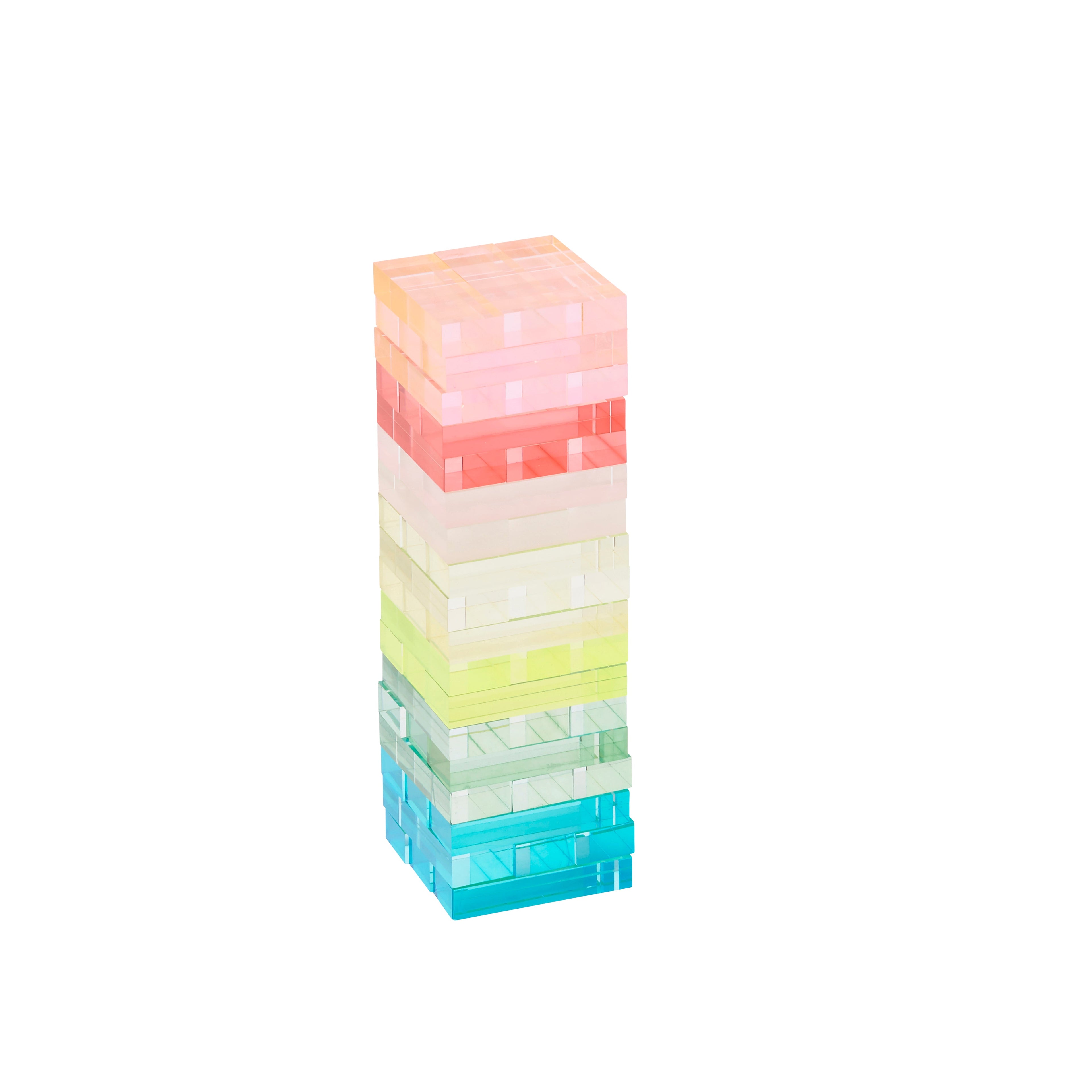 Juego Mini Jumbling Tower Crystal Lucite - Multicolor