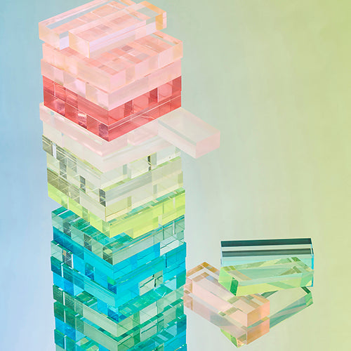 Juego Mini Jumbling Tower Crystal Lucite - Multicolor