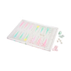 Plateau Jeu Backgammon Crytal Lucite - Multicolore