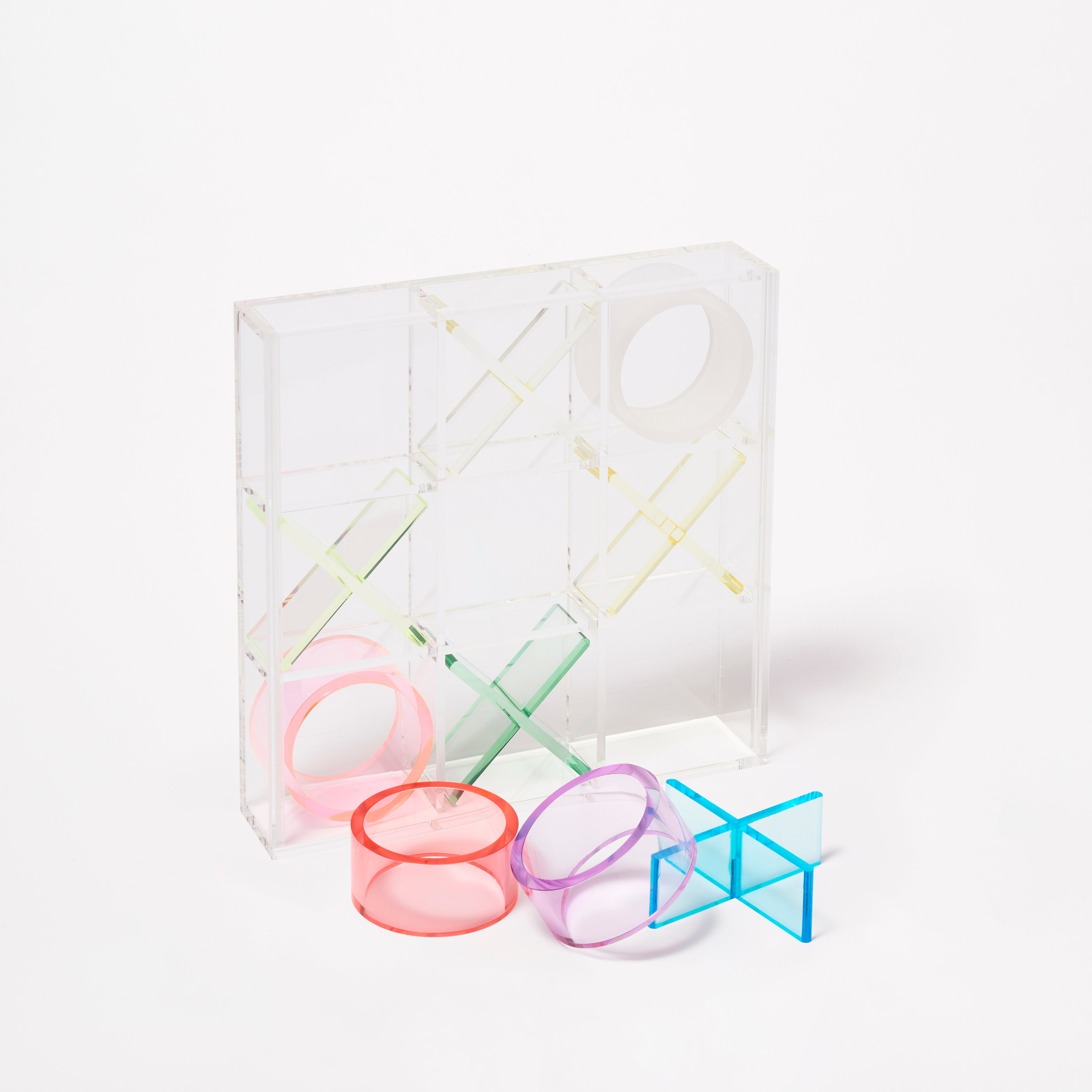 Jeu Tic Tac Crystal Lucite - Multicolore