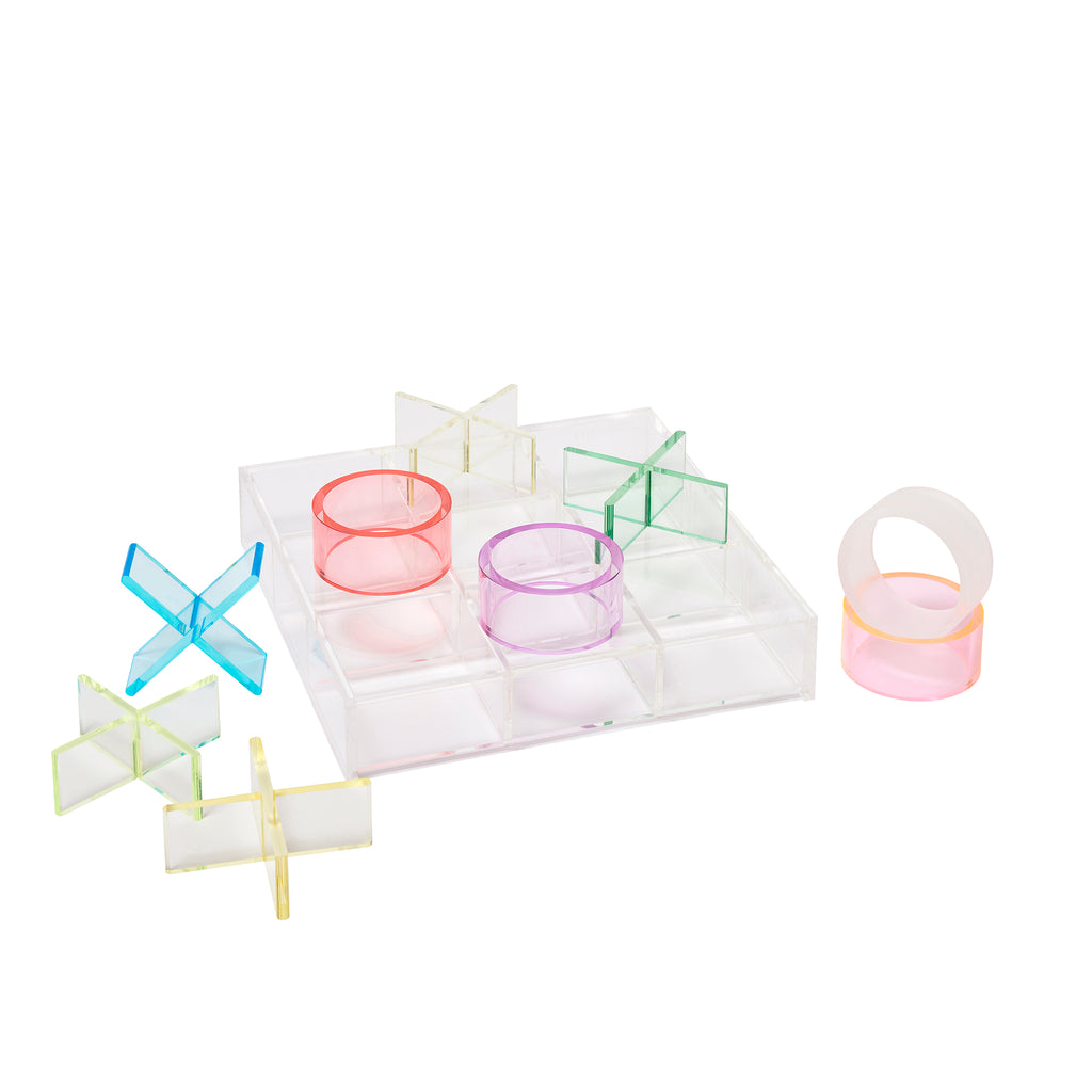Jeu Tic Tac Crystal Lucite - Multicolore