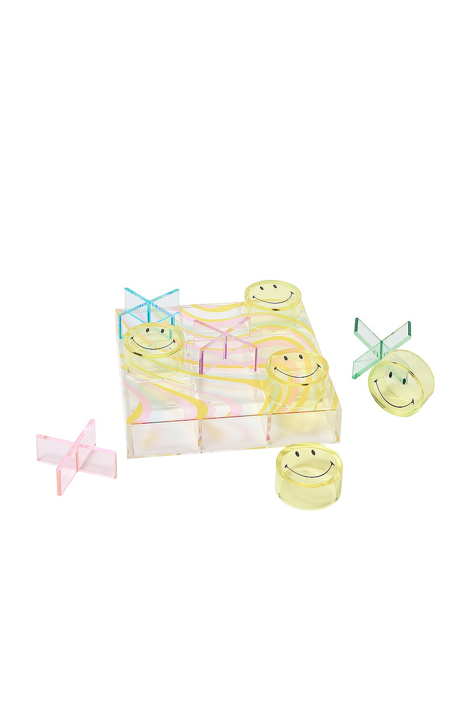 Tic-Tac-Toe en Lucite con Smiley
