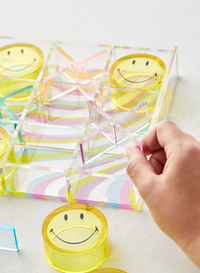 Tic-Tac-Toe en Lucite con Smiley