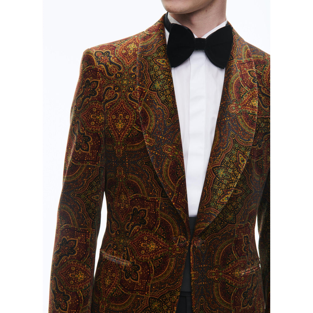 Traje De 2 Piezas Ajustado De Terciopelo - Ámbar