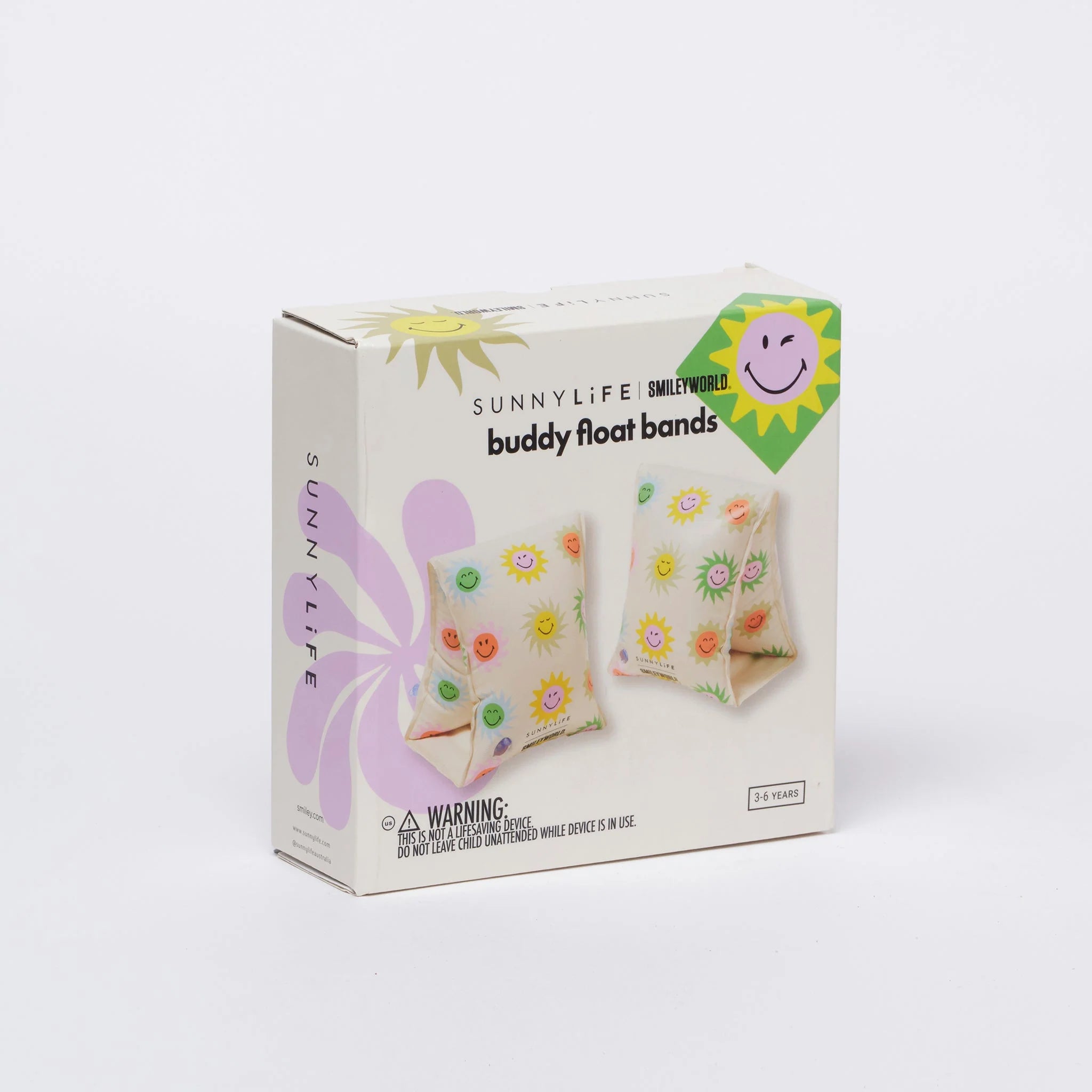 Brassards Smiley World Sol Sea - Imprimé Fond Blanc