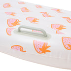 Sea Seeker Strawberry Children's Floating Bodyboard - White Background Print
