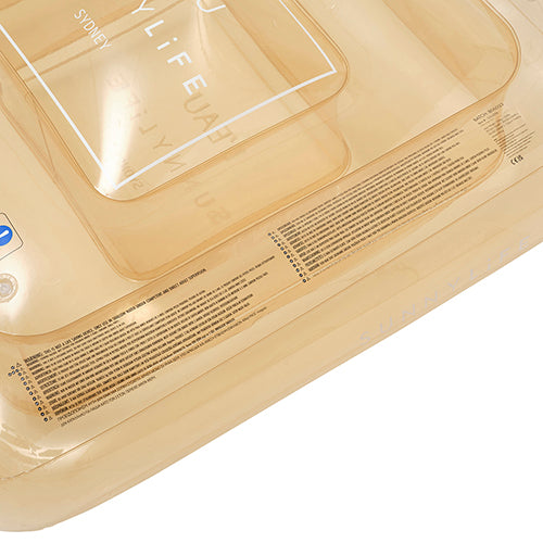 Adult Champagne Scented Floating Mattress - Gold