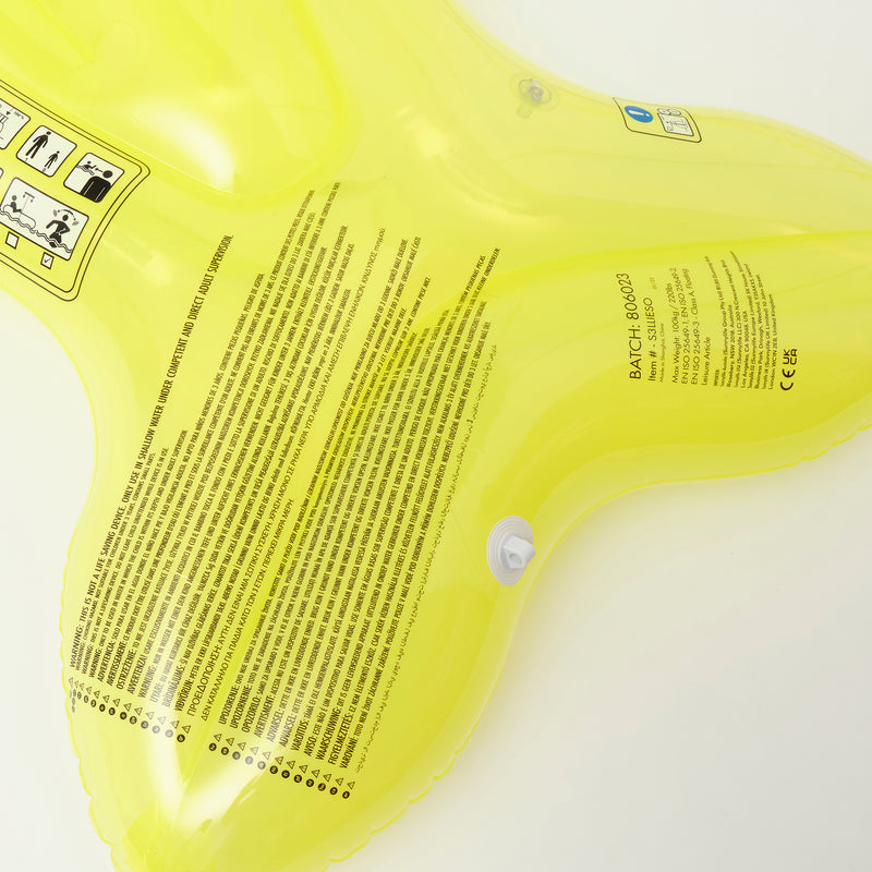 Matelas Flottant Sonny The Sea Creature Enfant - Jaune