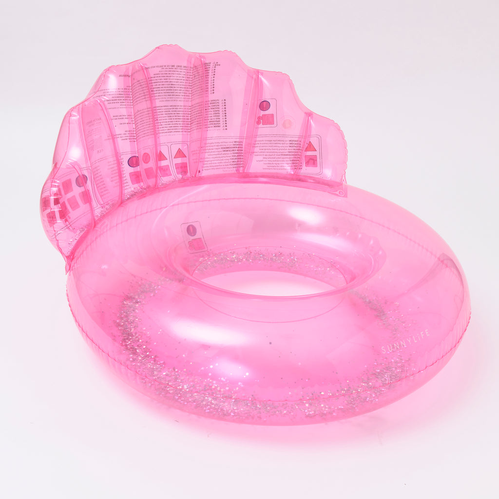 Bouée de Piscine de Luxe Coquillage Bubblegum