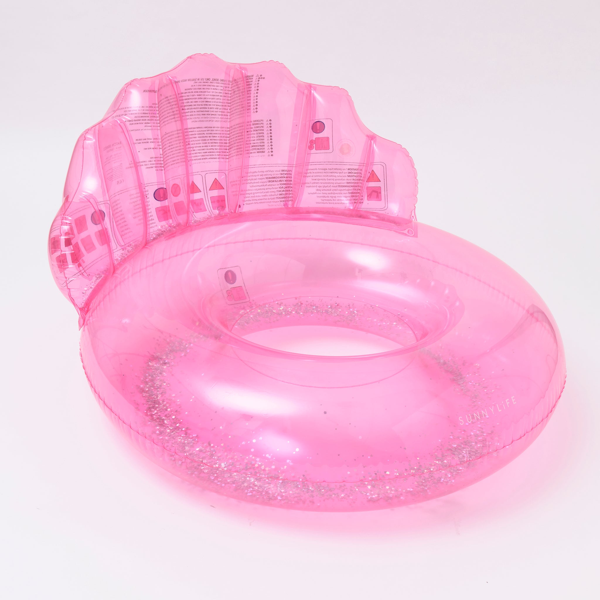 Bouée de Piscine de Luxe Coquillage Bubblegum