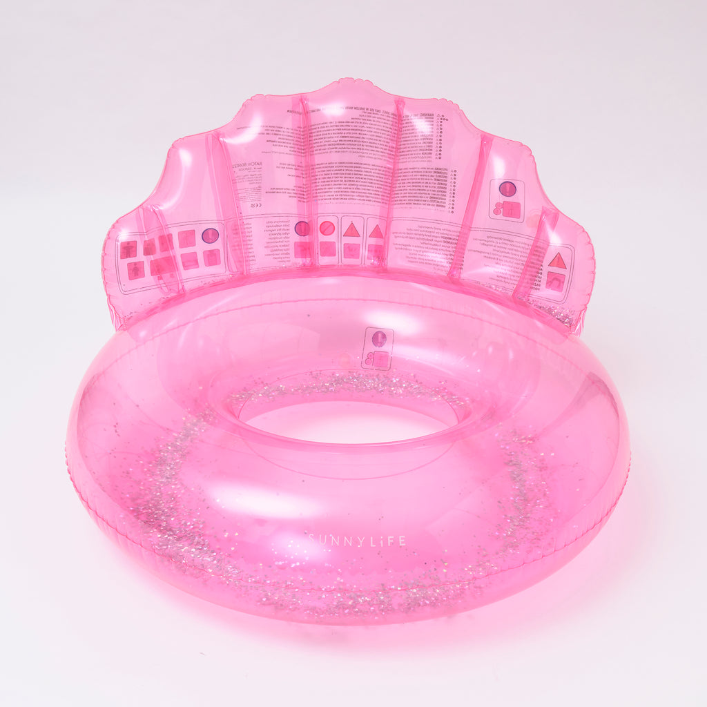 Bouée de Piscine de Luxe Coquillage Bubblegum