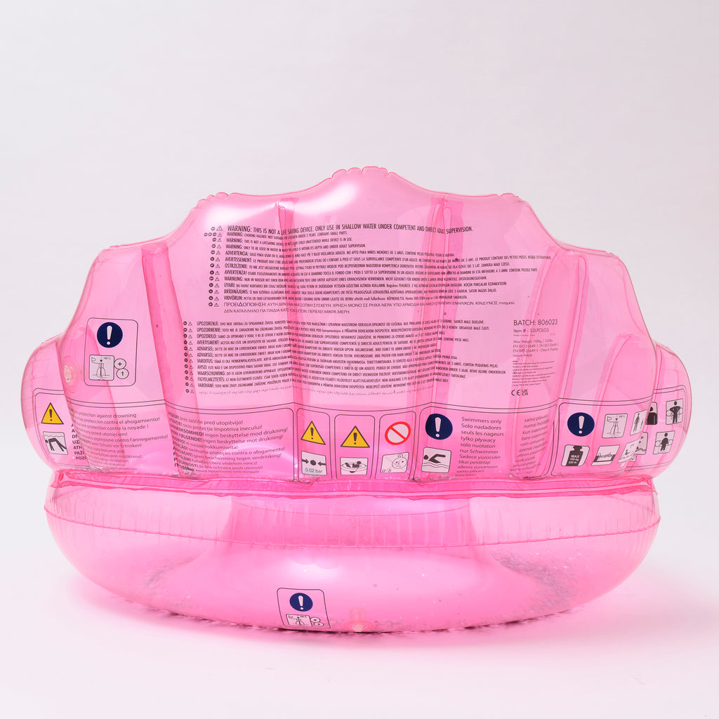Bouée de Piscine de Luxe Coquillage Bubblegum