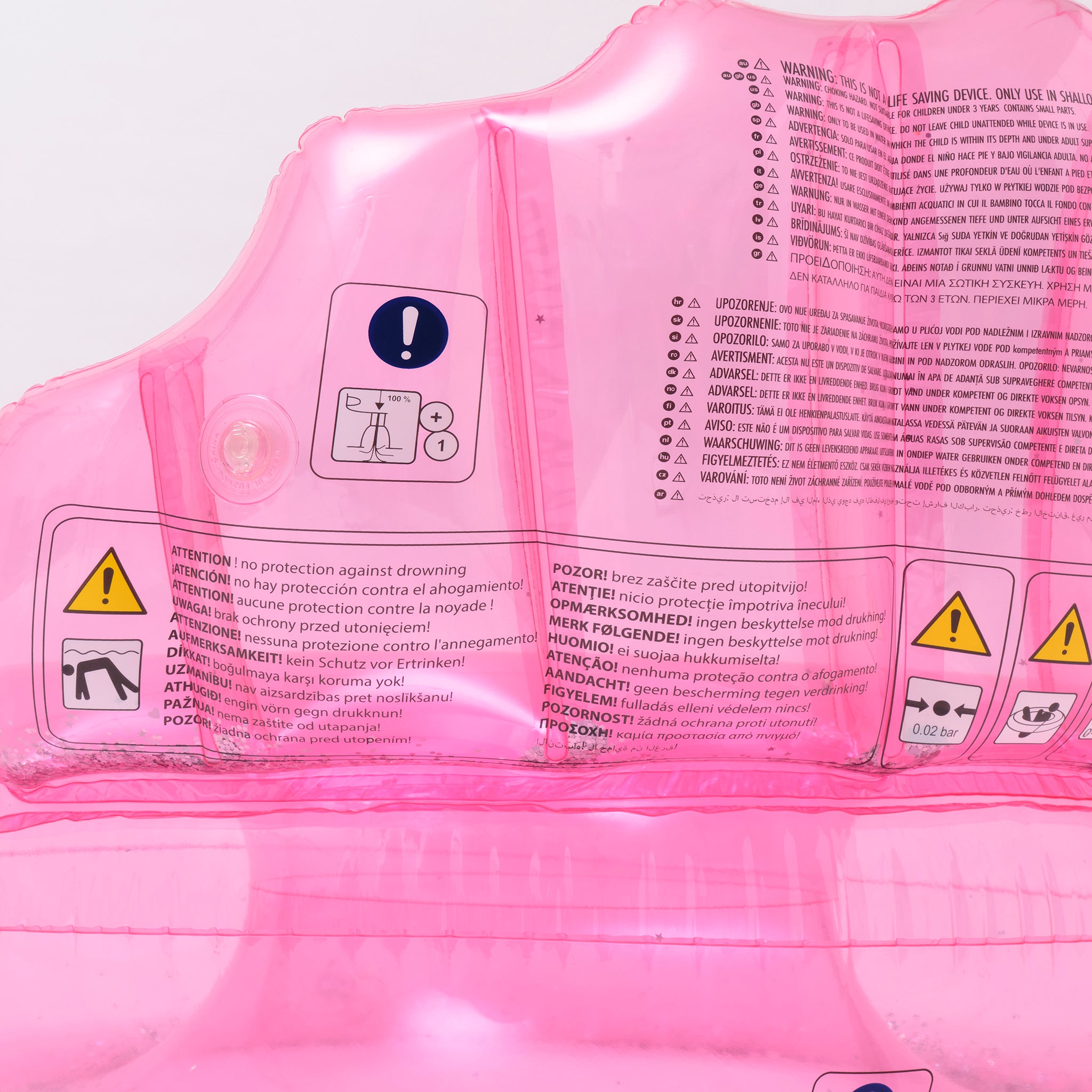 Bouée de Piscine de Luxe Coquillage Bubblegum