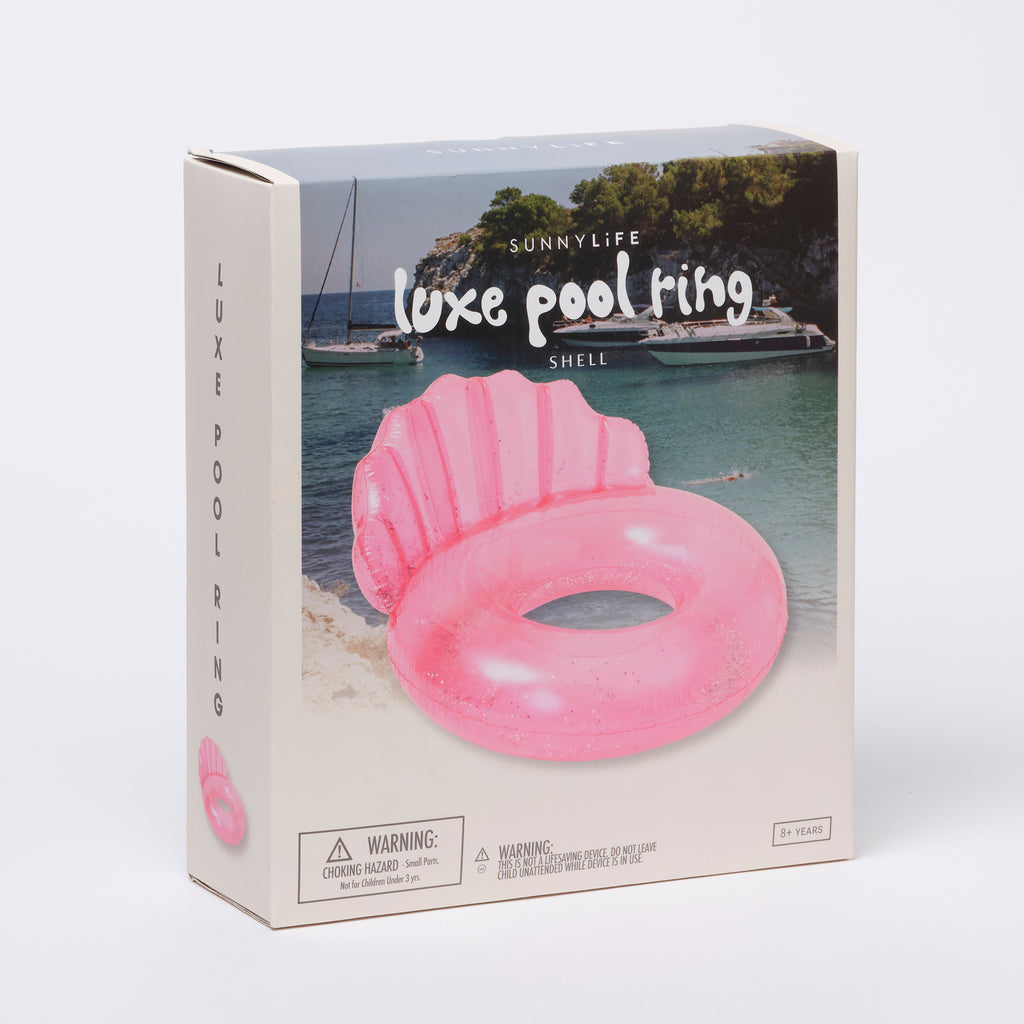 Bouée de Piscine de Luxe Coquillage Bubblegum
