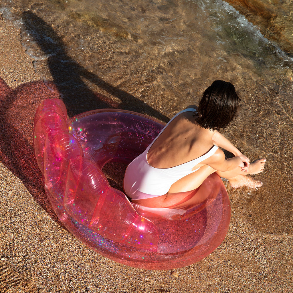 Bouée de Piscine de Luxe Coquillage Bubblegum