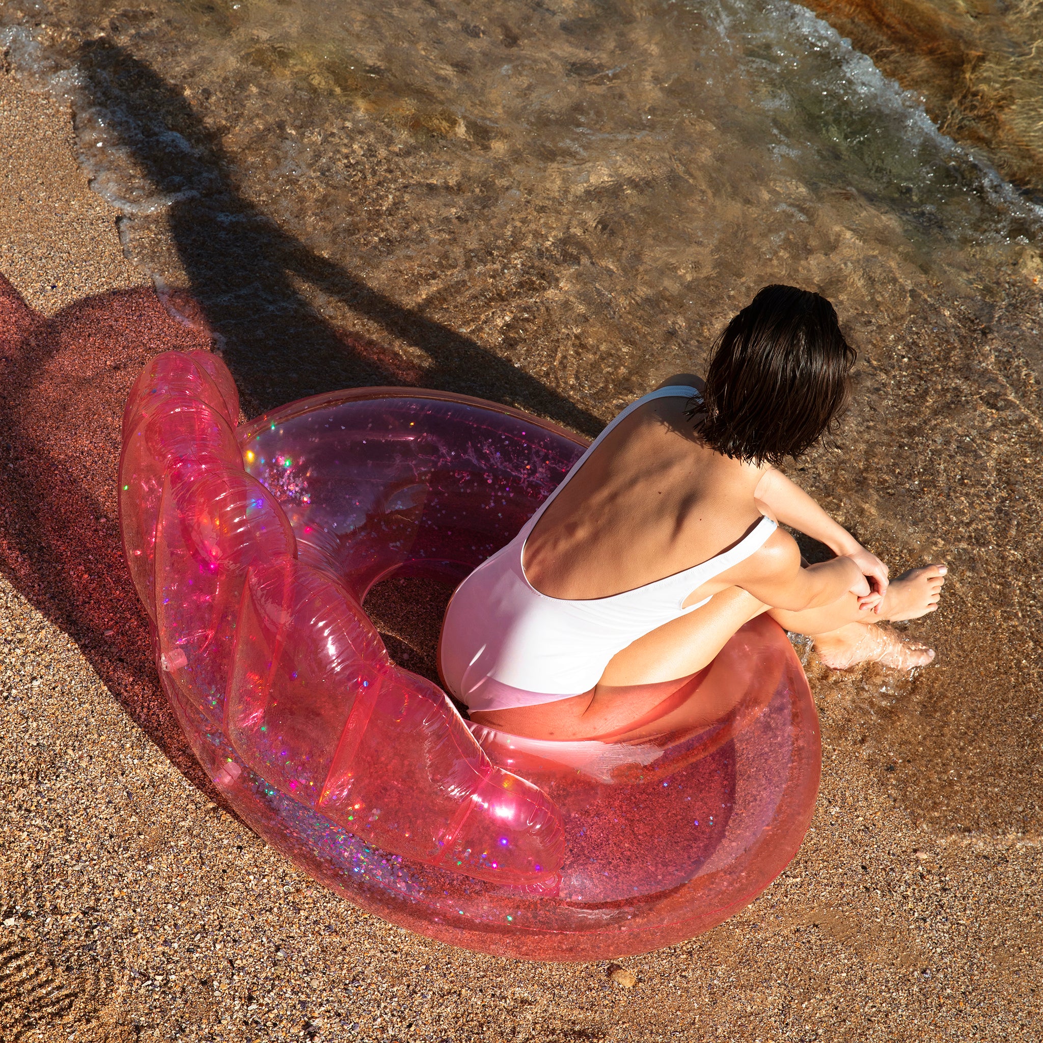 Bouée de Piscine de Luxe Coquillage Bubblegum