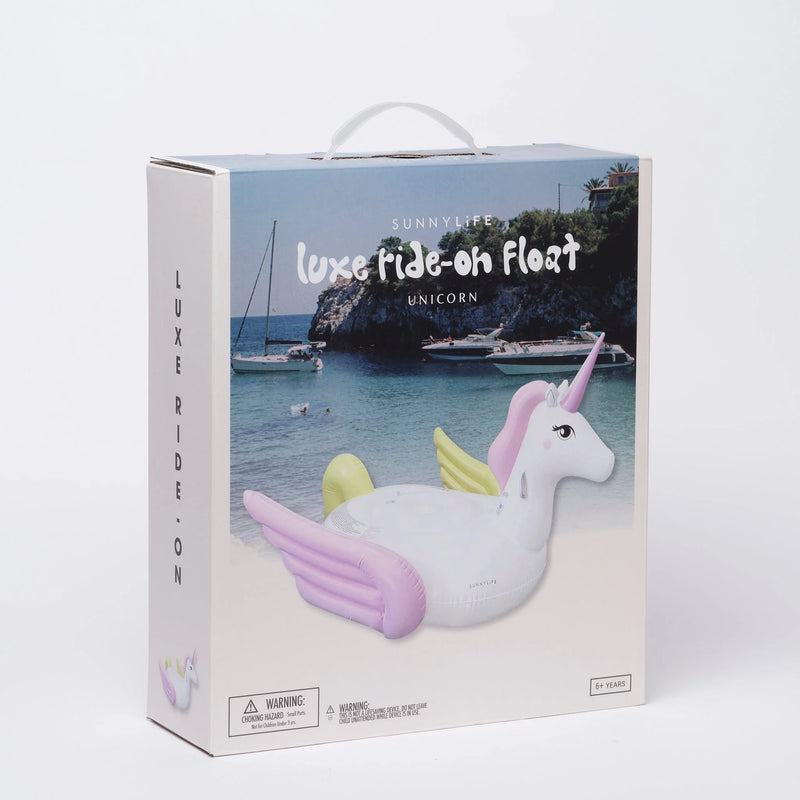 Giant Unicorn Float - White and Pink