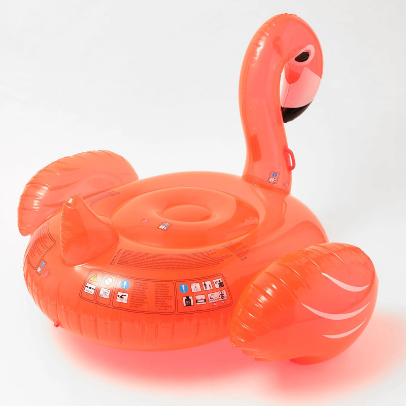 Bouée Géante Flamand Rose Rosie - Orange