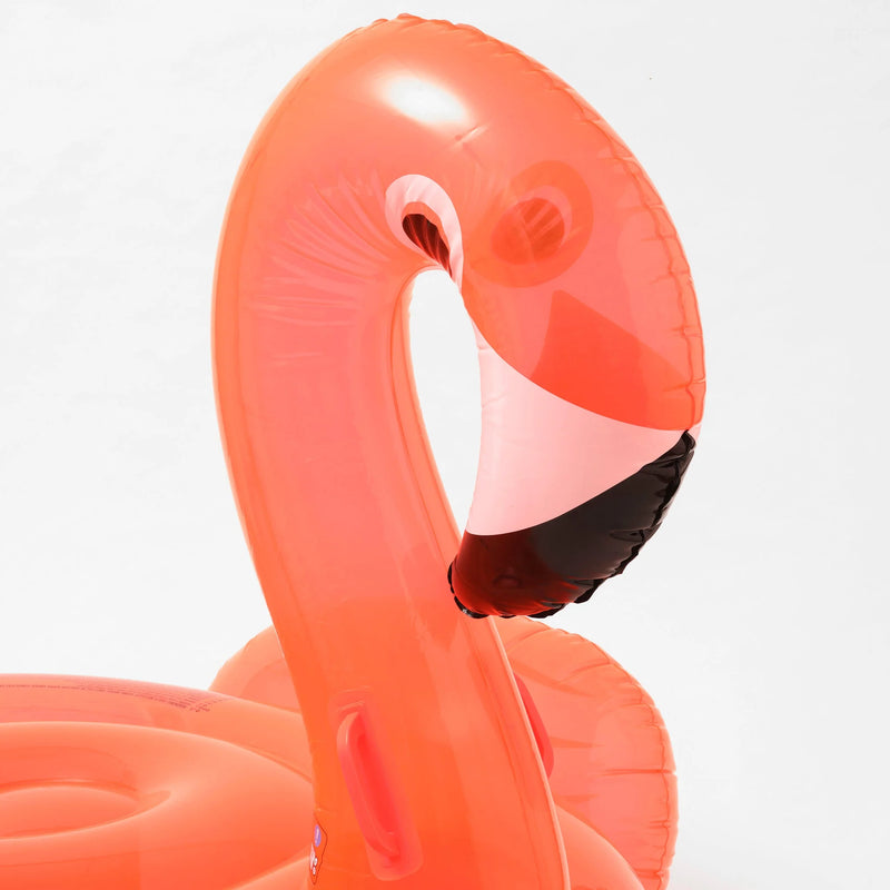 Bouée Géante Flamand Rose Rosie - Orange