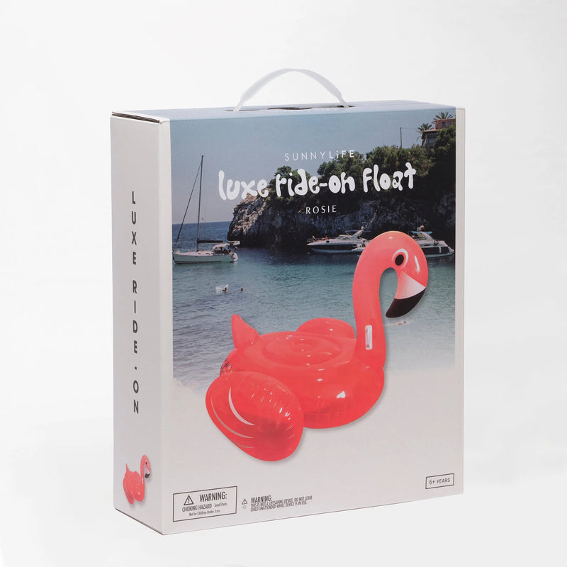 Bouée Géante Flamand Rose Rosie - Orange