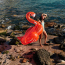 Bouée Géante Flamand Rose Rosie - Orange