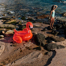 Bouée Géante Flamand Rose Rosie - Orange