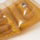 Matelas Flottant Disco Adulte - Or Paillettes