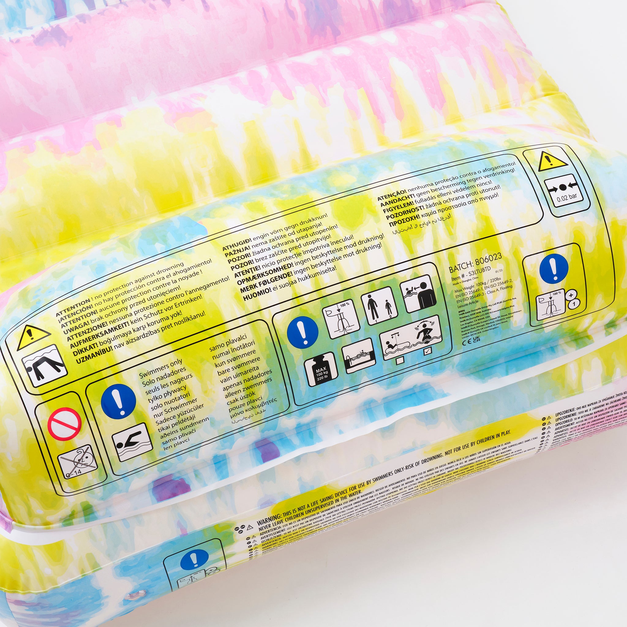 Lilo Lounger Tie Dye Sorbet