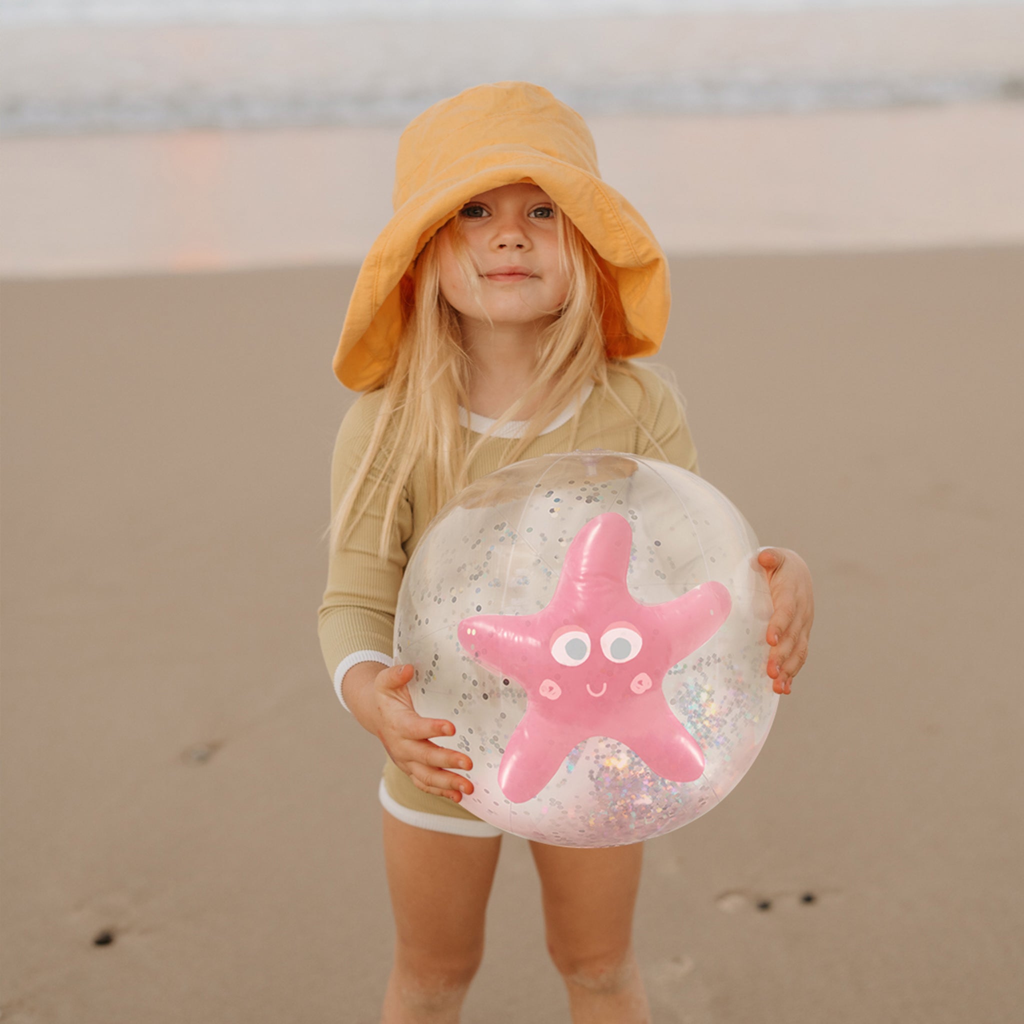 Ballon de Plage Gonflable 3D Rose Trésor de L'Océan