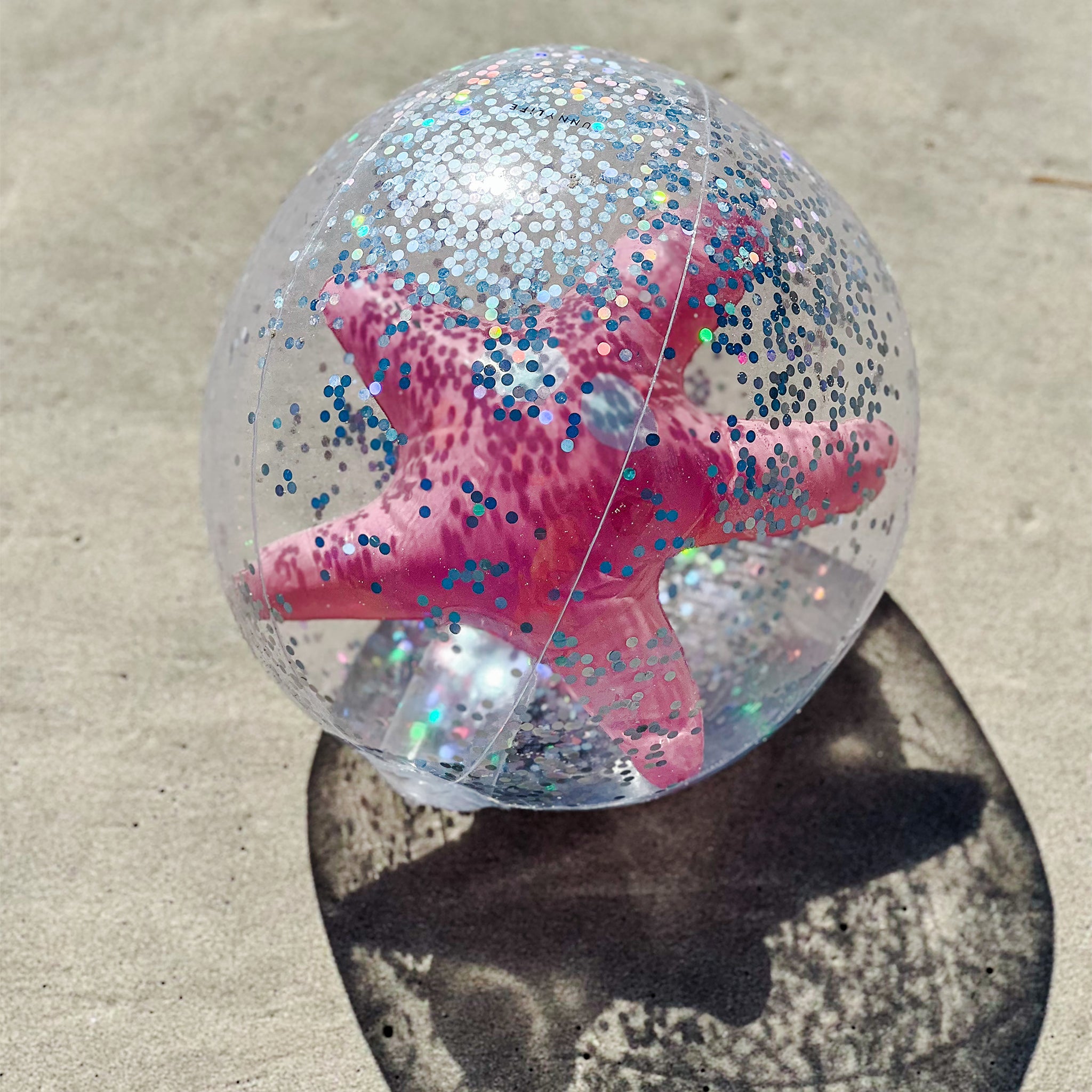 Ballon de Plage Gonflable 3D Rose Trésor de L'Océan