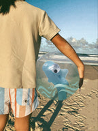 Ballon Gonflable 3D Shark Tribe - Transparent Et Bleu