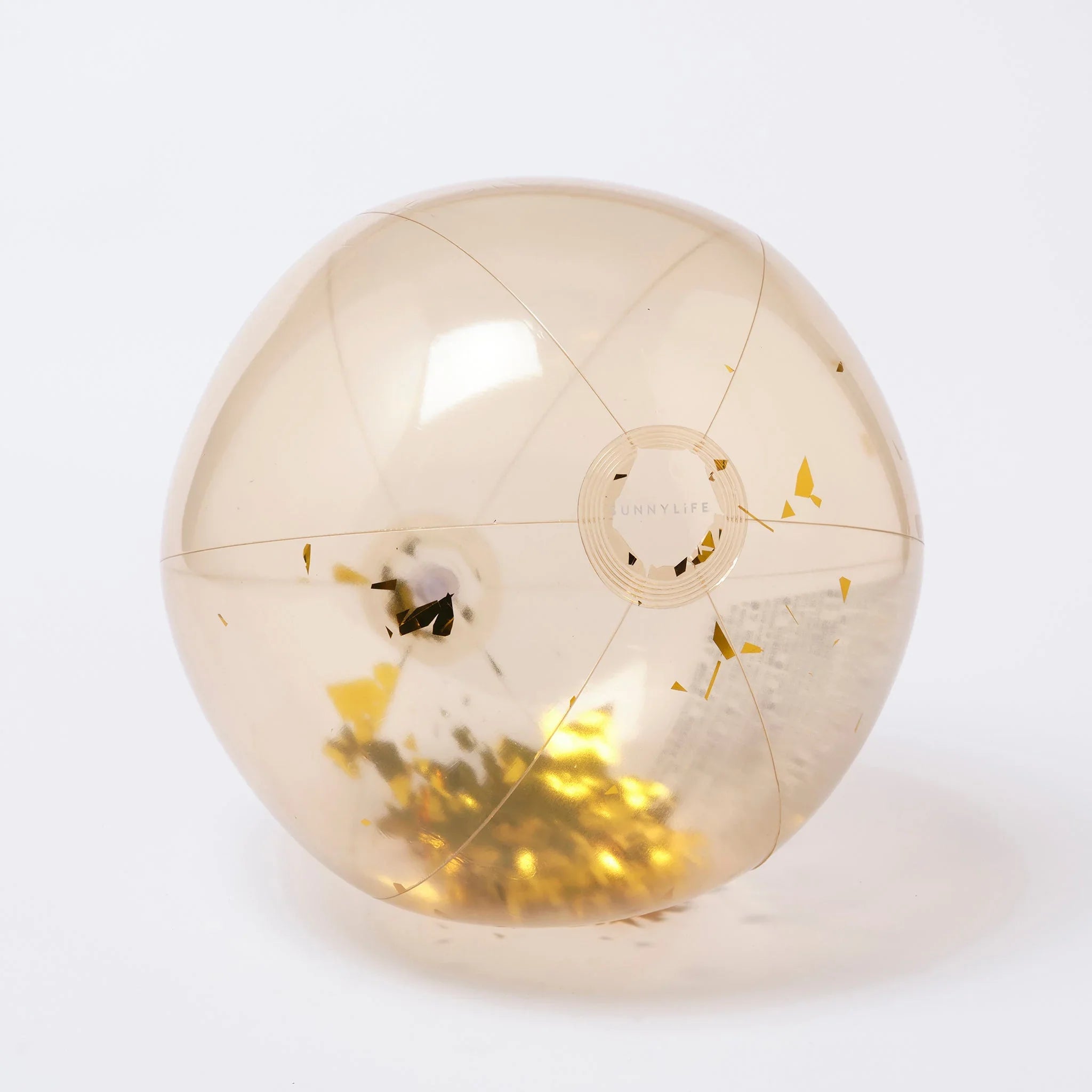 Disco Inflatable Ball - Gold Glitter