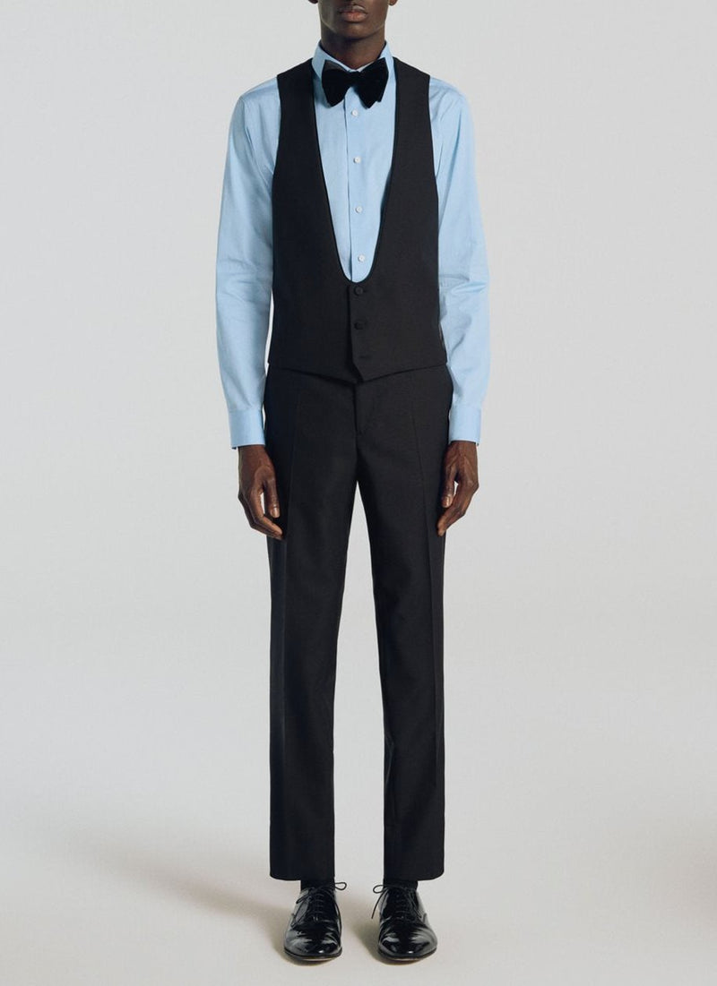 Fursac - Esmoquin de lana de 3 piezas - Negro - Hombre